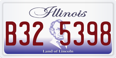 IL license plate B325398