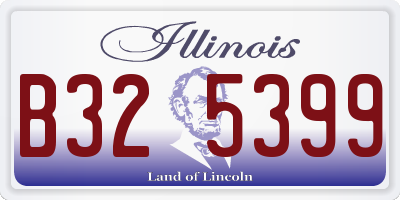 IL license plate B325399