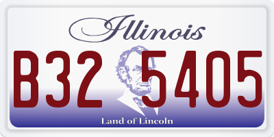 IL license plate B325405