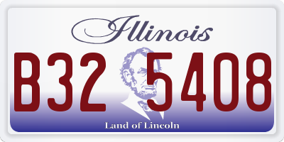 IL license plate B325408