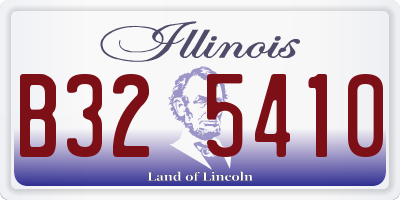 IL license plate B325410