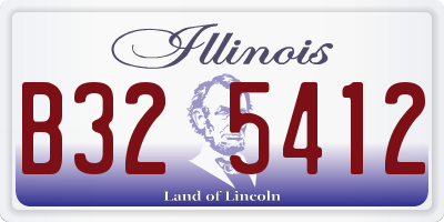 IL license plate B325412