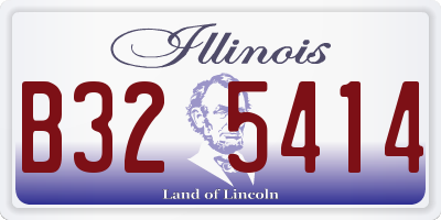 IL license plate B325414