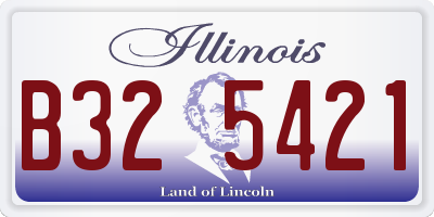IL license plate B325421