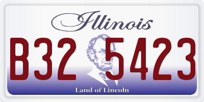 IL license plate B325423
