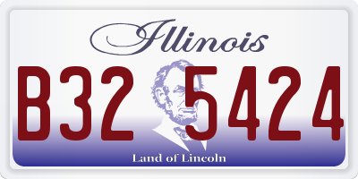 IL license plate B325424