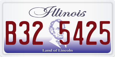 IL license plate B325425