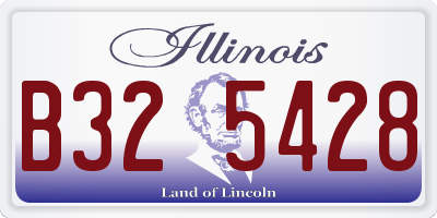 IL license plate B325428