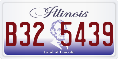 IL license plate B325439