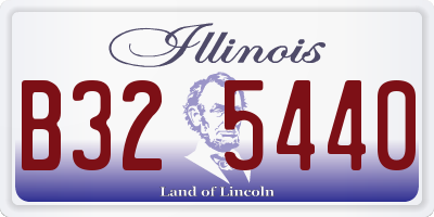 IL license plate B325440