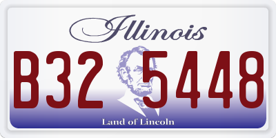 IL license plate B325448