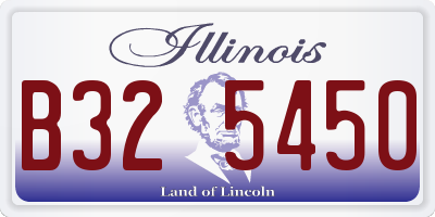 IL license plate B325450