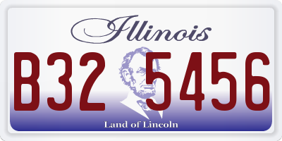 IL license plate B325456