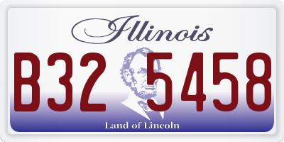 IL license plate B325458