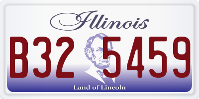 IL license plate B325459
