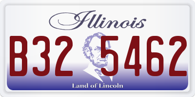 IL license plate B325462