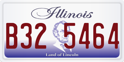 IL license plate B325464