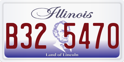 IL license plate B325470