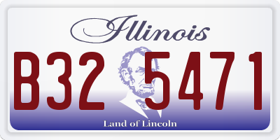 IL license plate B325471