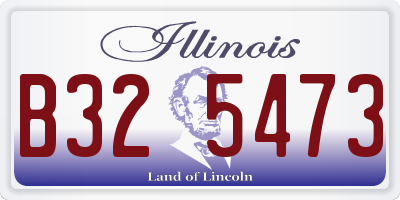 IL license plate B325473