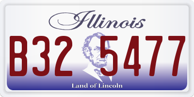 IL license plate B325477