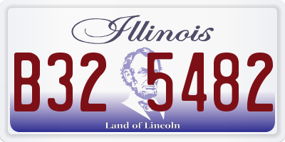 IL license plate B325482