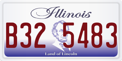 IL license plate B325483
