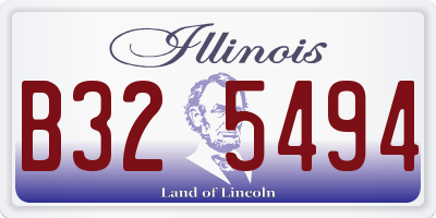 IL license plate B325494