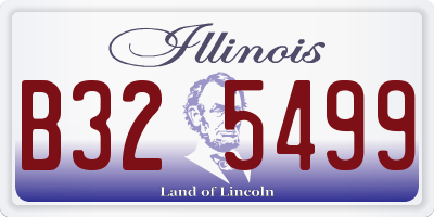 IL license plate B325499