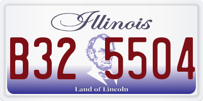 IL license plate B325504