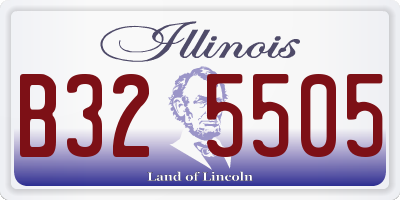 IL license plate B325505