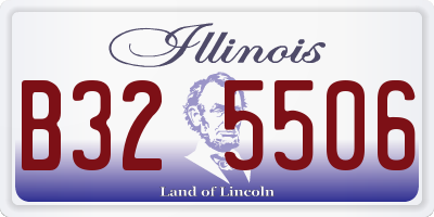 IL license plate B325506