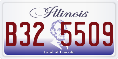 IL license plate B325509