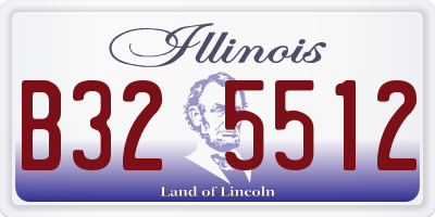 IL license plate B325512