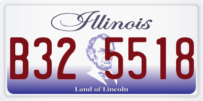 IL license plate B325518