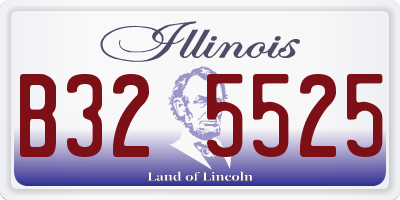 IL license plate B325525
