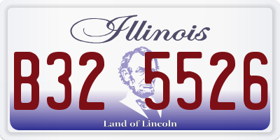 IL license plate B325526