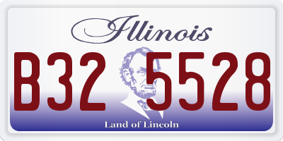 IL license plate B325528