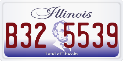 IL license plate B325539
