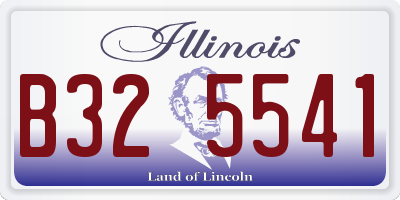 IL license plate B325541