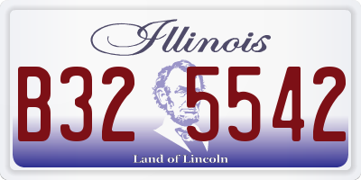 IL license plate B325542