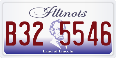 IL license plate B325546