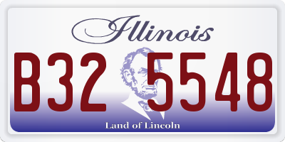 IL license plate B325548