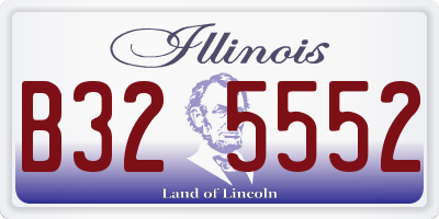 IL license plate B325552