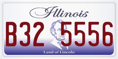 IL license plate B325556