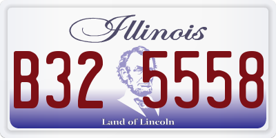 IL license plate B325558