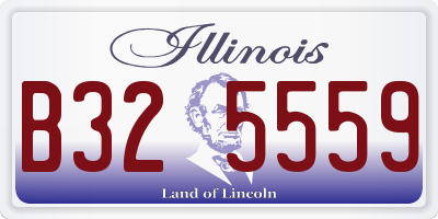 IL license plate B325559