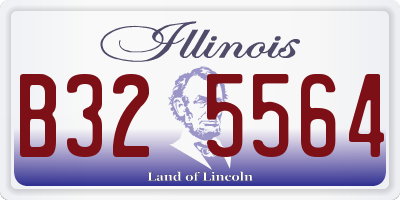 IL license plate B325564