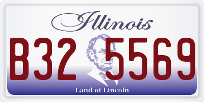 IL license plate B325569