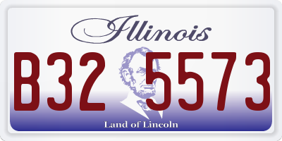 IL license plate B325573